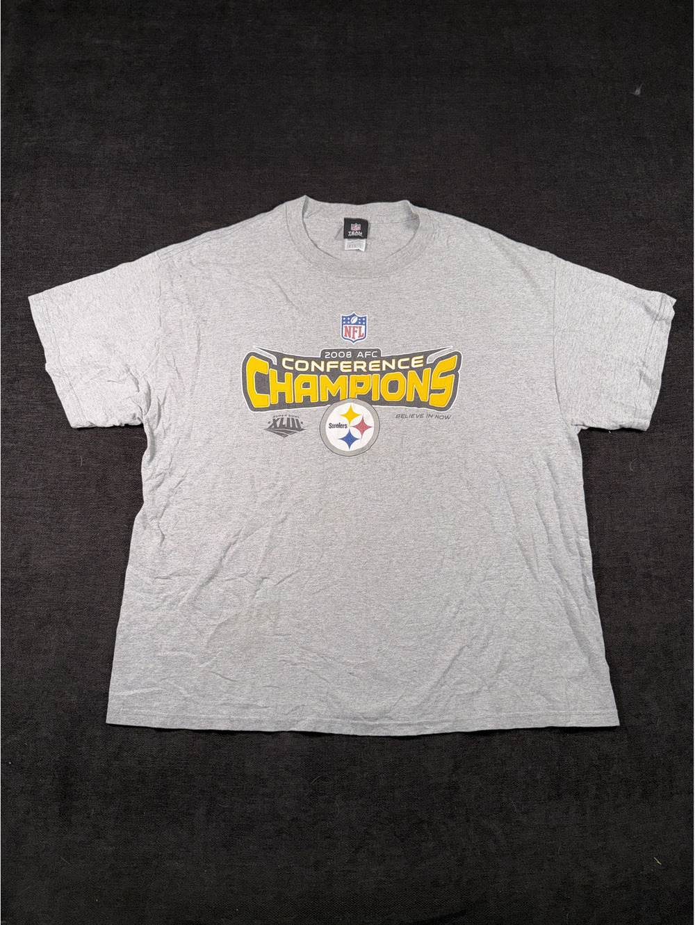 2008 AFC Conference Champions Pittsburgh Steelers T-Shirt XL